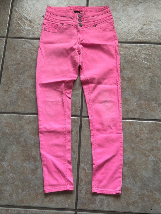 Rue21 Denim - rue21 Freedom Flex Bright Pink High Waisted Skinny Jeans Size 9